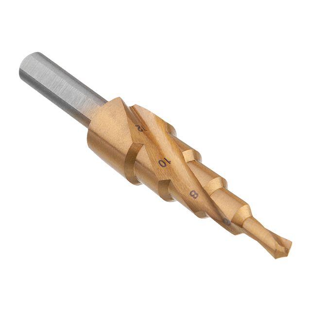 Свердло ступінчасте по металу, спіральне, 4-12 мм INTERTOOL SD-5833