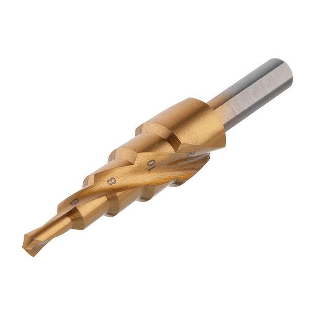 Свердло ступінчасте по металу, спіральне, 4-12 мм INTERTOOL SD-5833