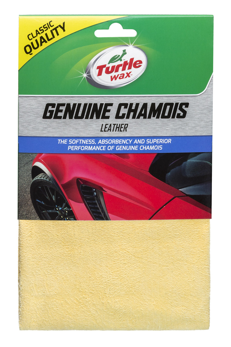 Замшова натуральна серветка для сушіння автомобіля Turtle Wax 43*28