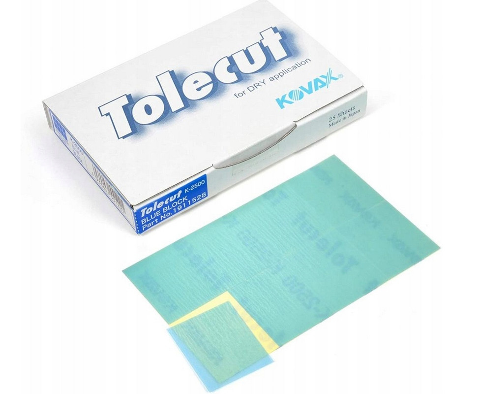 Лист Kovax Tolecut синій, порізаний 1/8, розмір 29*35мм P2500 (1 лист)