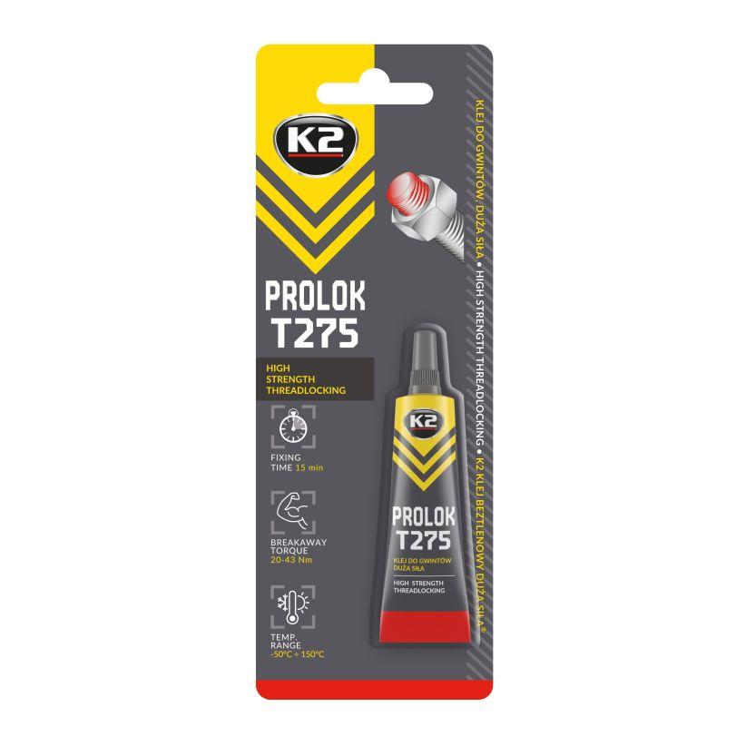 Фіксатор різьби K2 Prolok W271 червона туба 6мл