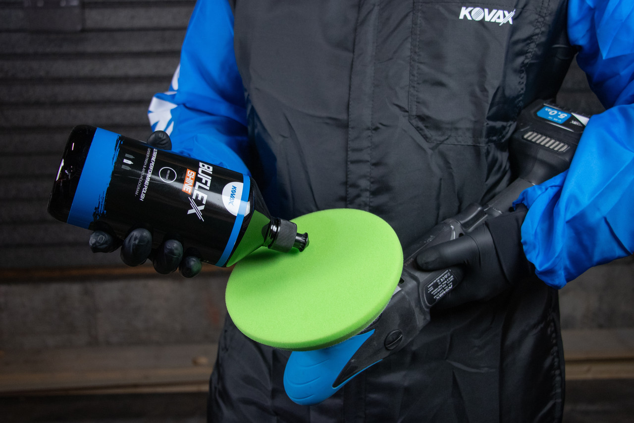 Полірувальний круг Kovax зелений Buflex Shine Polish Pad Green Superfine d125mm