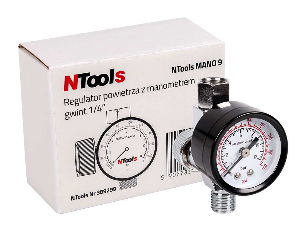 Регулятор тиску з манометром 1/4 APP NTools Mano 9  (389299)