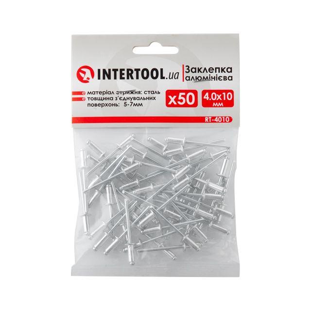 Заклепка алюмінієва 3.2 * 6.0 мм, уп. 50 шт. INTERTOOL RT-3206