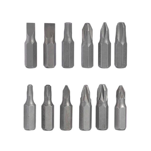Викрутка реверсивна з комплектом насадок 12 од. INTERTOOL VT-1003