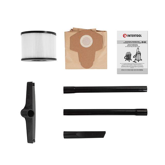 Пилосос будівельний 1.4 кВт бак 30л INTERTOOL DT-1030