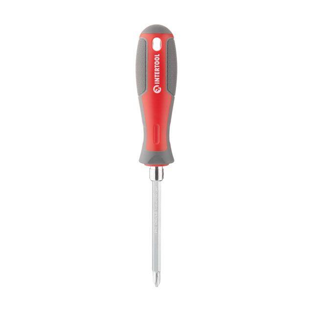 Викрутка двостороння 100 мм Cr-V PH2  SL6 INTERTOOL VT-3344