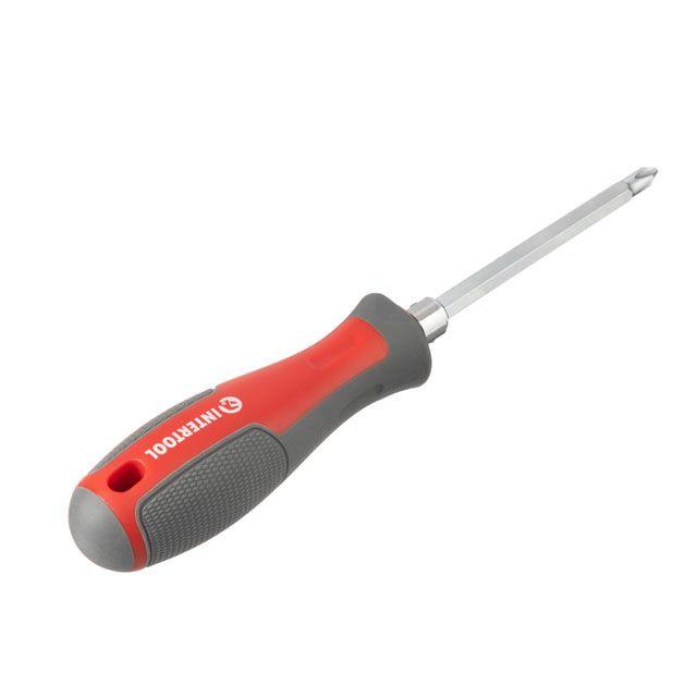 Викрутка двостороння 100 мм Cr-V PH2  SL6 INTERTOOL VT-3344