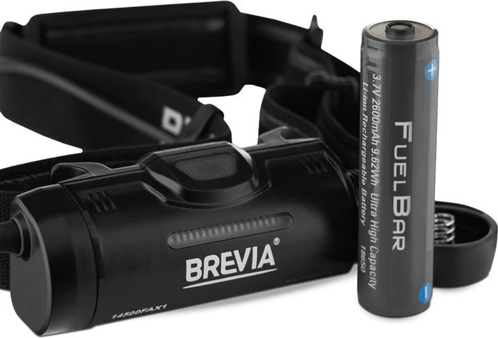 Ліхтар налобний Brevia 14500FAX1 500Lm   2600mAh  IP64 micro-USB