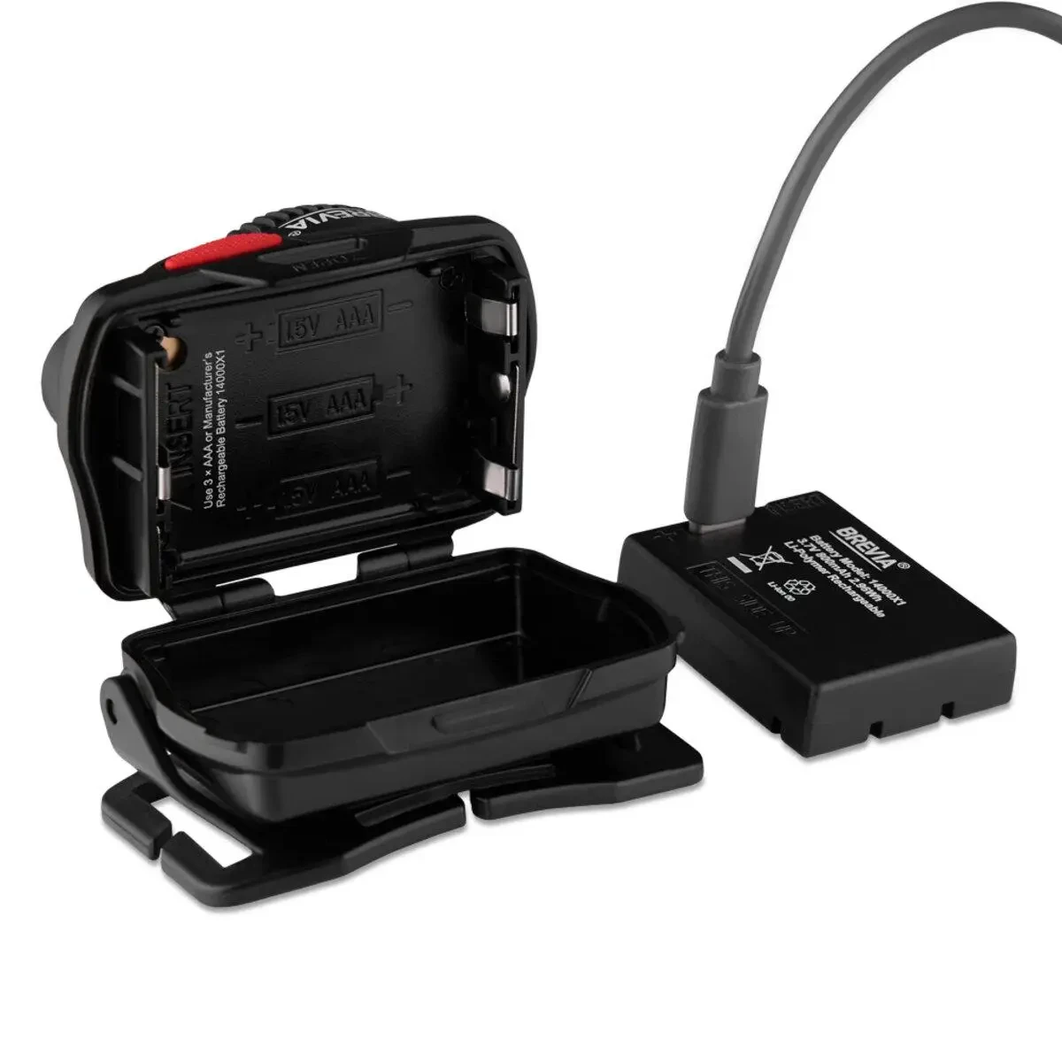 Ліхтар налобний Brevia 14520FBX1 520Lm 800mAh  IP64