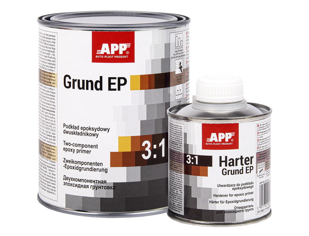 Грунт епоксидний APP Grund EP 3:1 світло-сірий  1,0л + 0,2л (021201)