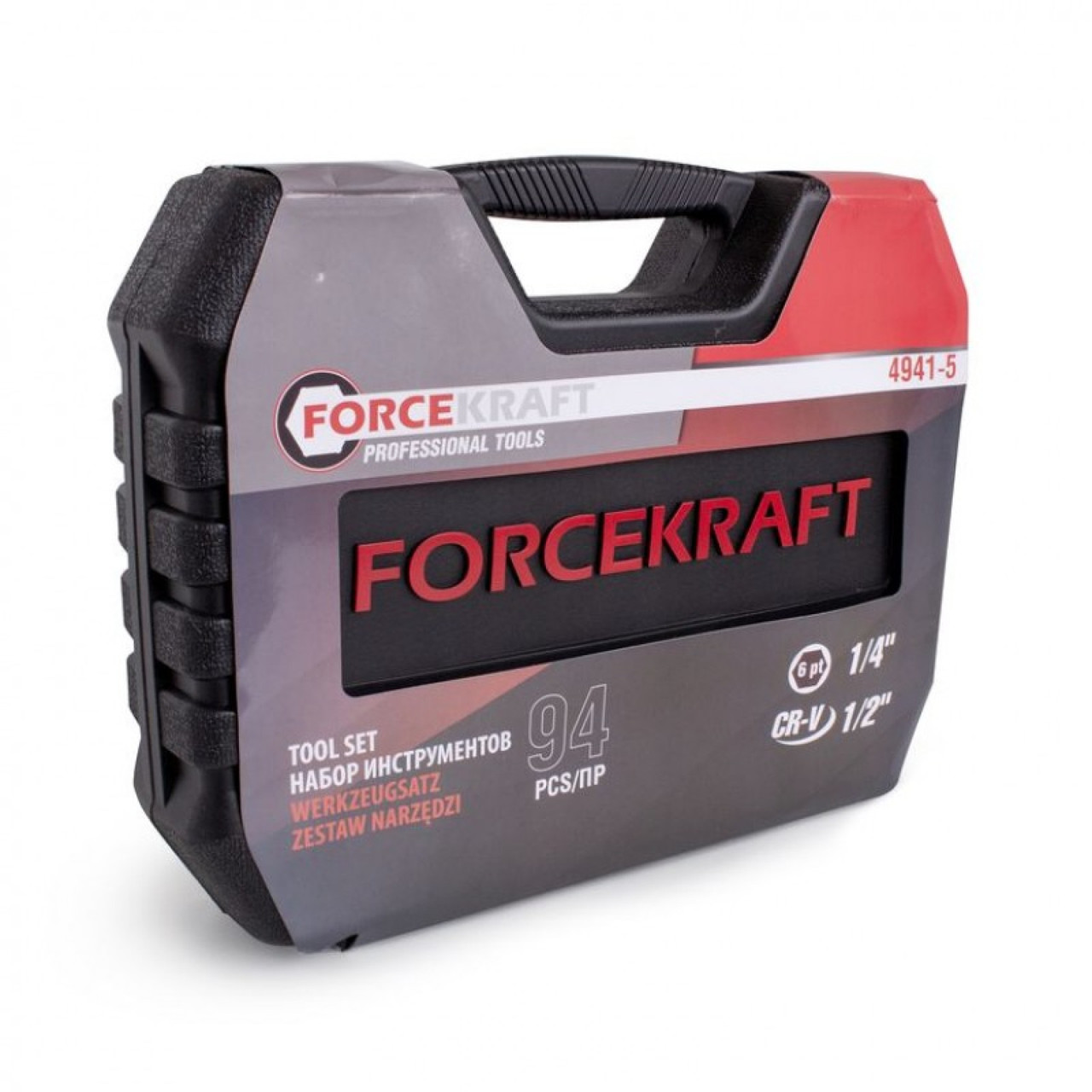 Набір інструментів  1/2&1/4  (6гран.)  94од.FORCEKRAFT   (4941-5)