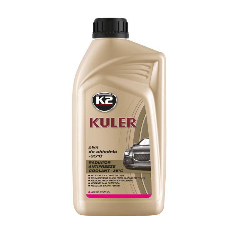 Охолоджуюча рідина (Антифриз) рожева 1л K2 Kuler Long Life -35°C