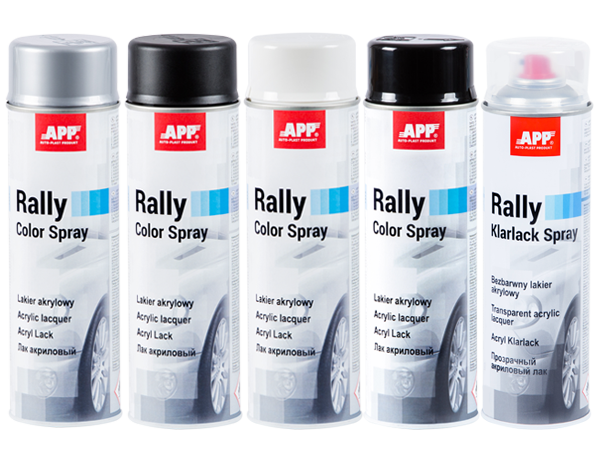 Фарба акрилова аерозольна срібло для дисків APP Rally Color Spray 600мл (210114)