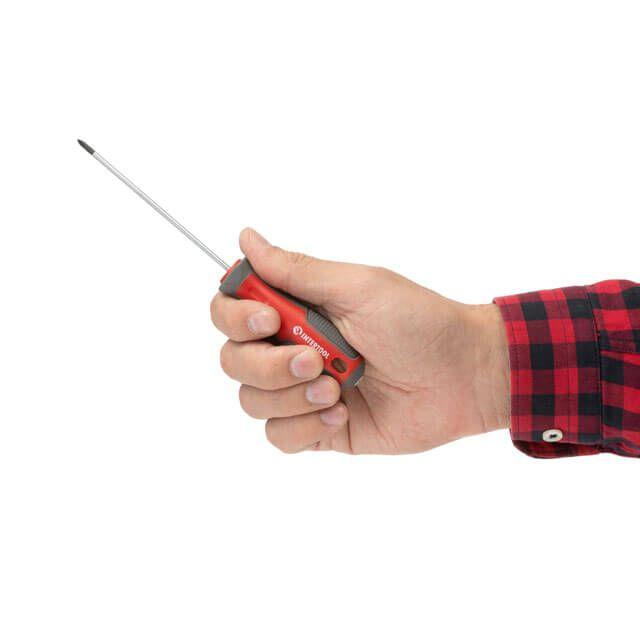 Викруткa хрестова  PH0×100 мм  Cr-V INTERTOOL VT-3314