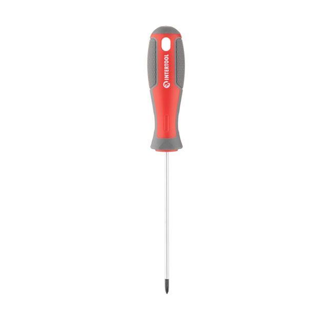 Викруткa хрестова  PH0×100 мм  Cr-V INTERTOOL VT-3314