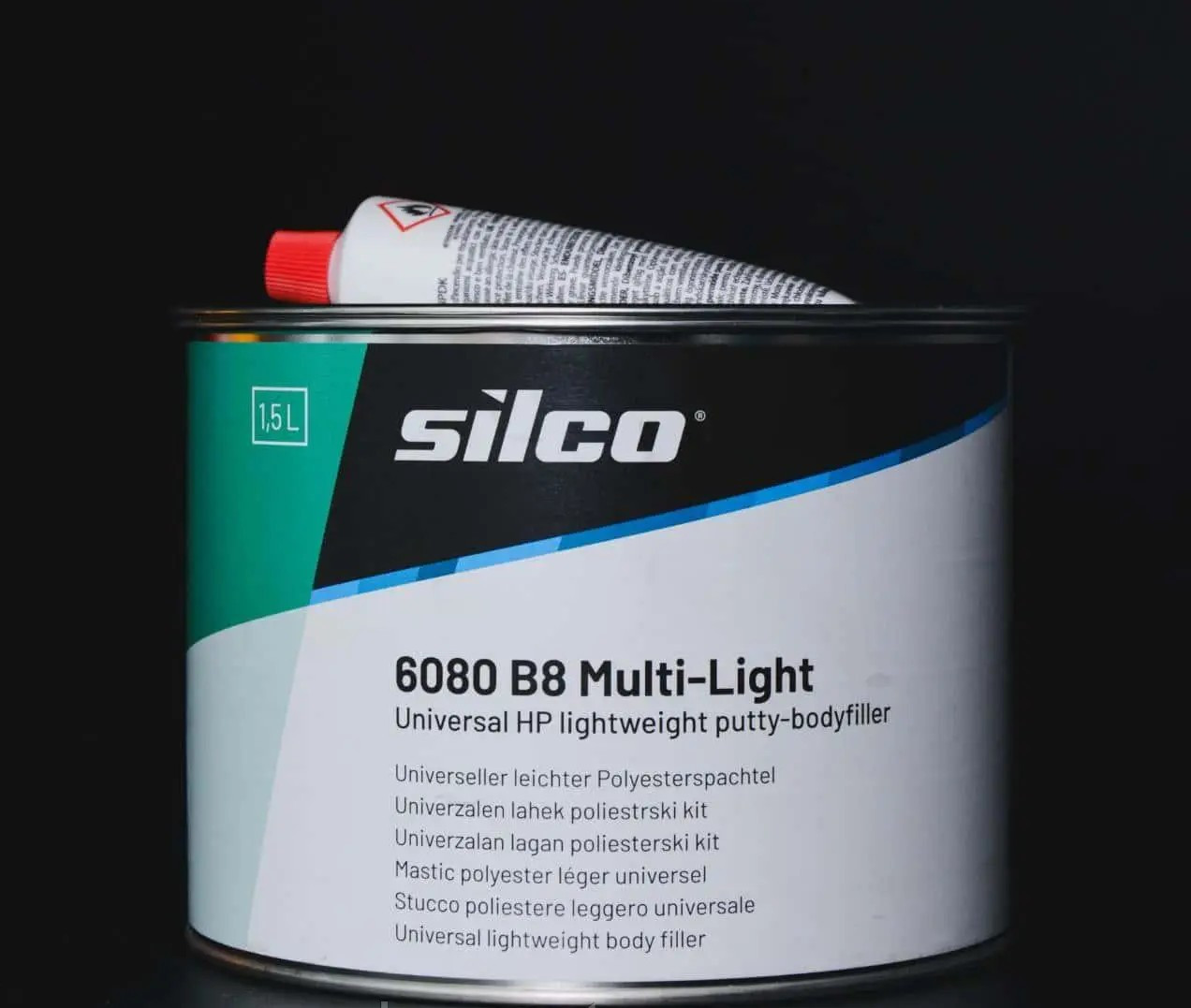 Шпатлівка універсальна легка SILCO  6080-1.5  B8 Multi-Light  (бежева)  1.5л