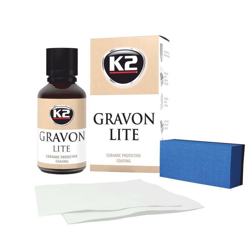 Набір керамічного покриття з аплікатором та серветками K2 Gravon Lite Set 30мл