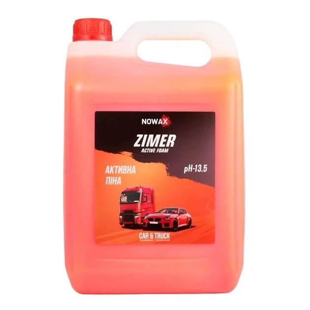 Шампунь суперконцентрат для безконтактного миття Nowax Zimer Active Foam помаранчевий 5л (NX05135)