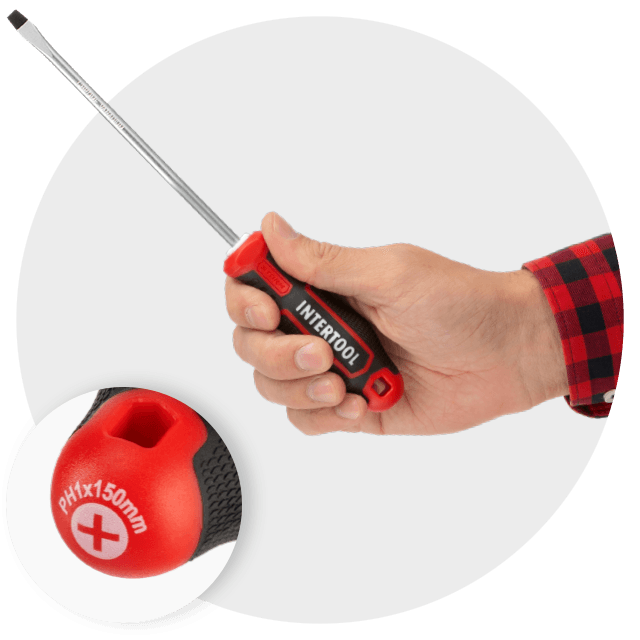 Викрутка шлицьова  SL3 0×75 мм S2  STORM INTERTOOL VT-3401