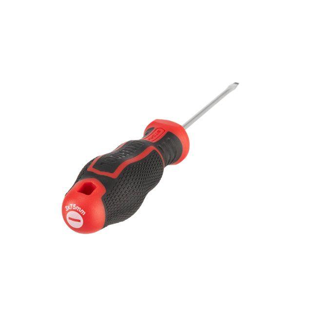 Викрутка шлицьова  SL3 0×75 мм S2  STORM INTERTOOL VT-3401