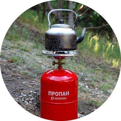 Комплект газовий кемпінговий 12 л. INTERTOOL GS-0012