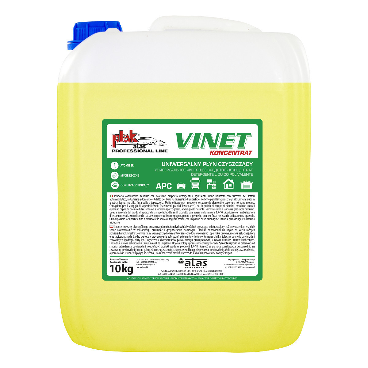 Очисник пластику Atas Vinet 10кг