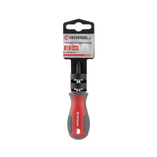 Викруткa хрестова  PH2×38 мм  Cr-V INTERTOOL VT-3319