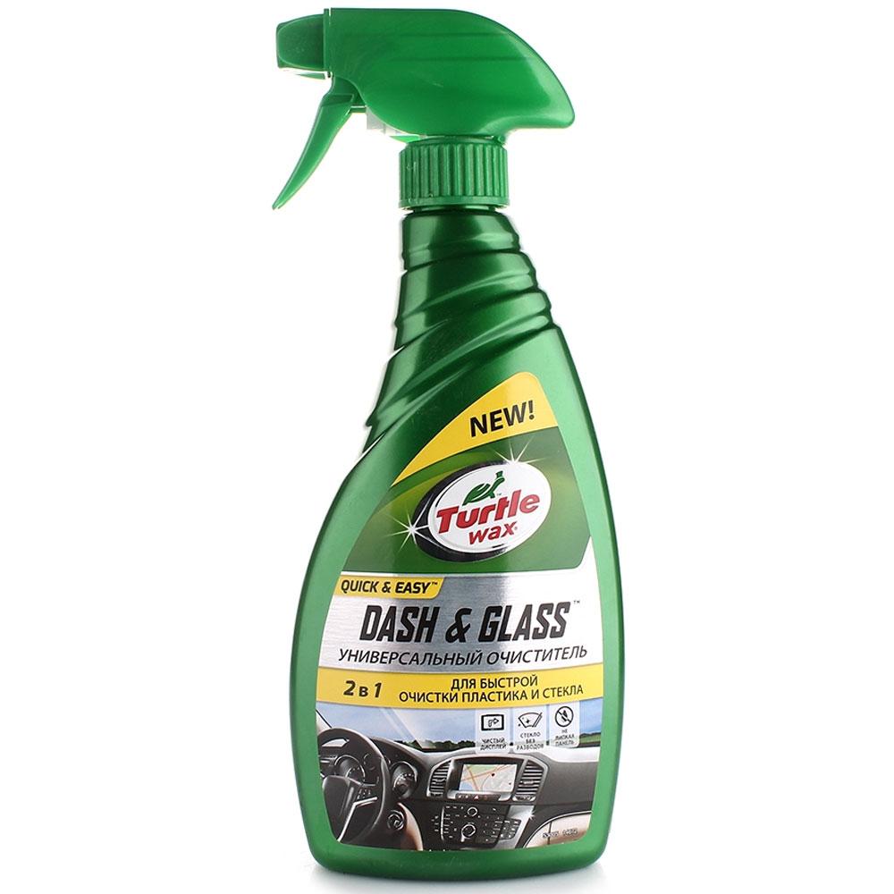 Універсальний очисник скла та пластику салону Turtle Wax Dash & Glass Cleaner Quick & Easy 500мл (53005)