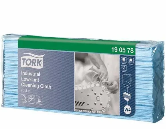 Tork Безворсовий нетканинний матеріал в серветках блакитного кольору 39*32,4см (в упаковці 80шт.)