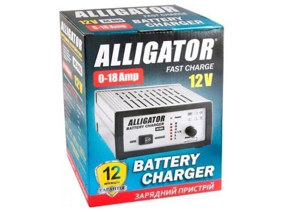 Зарядний пристрій ALLIGATOR АС 805  АКБ 12V 18A  AC220-240V