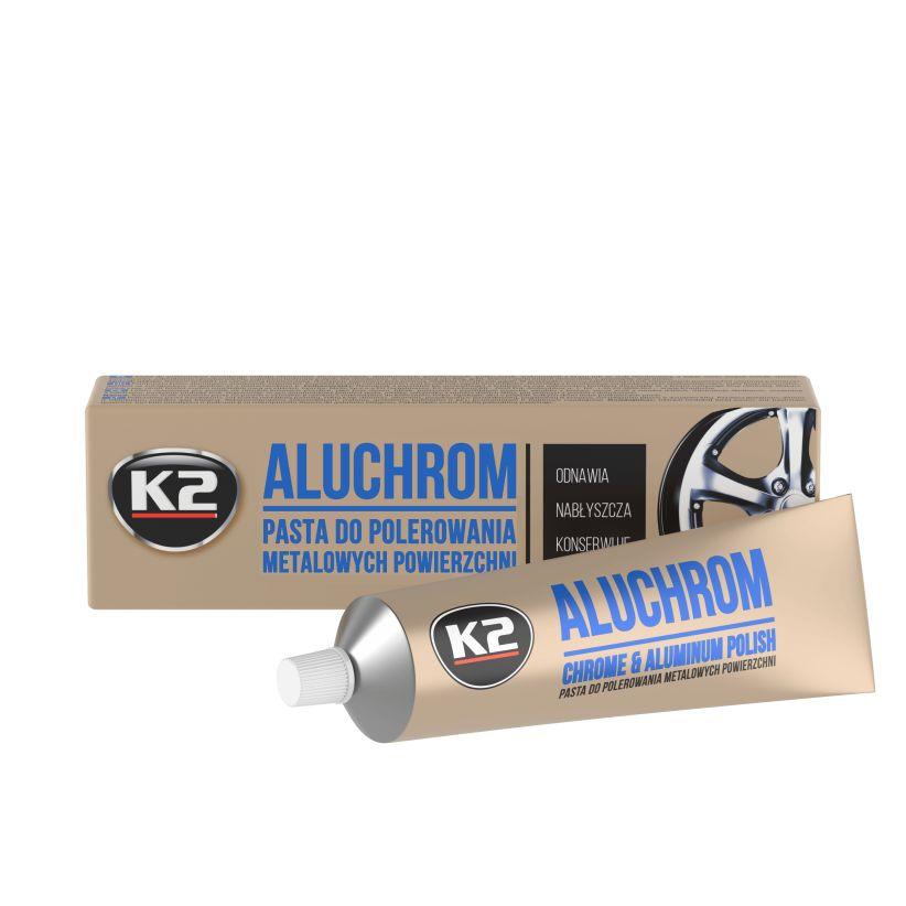 Паста полірувальна для хромованих деталей K2 Aluchrom 120г