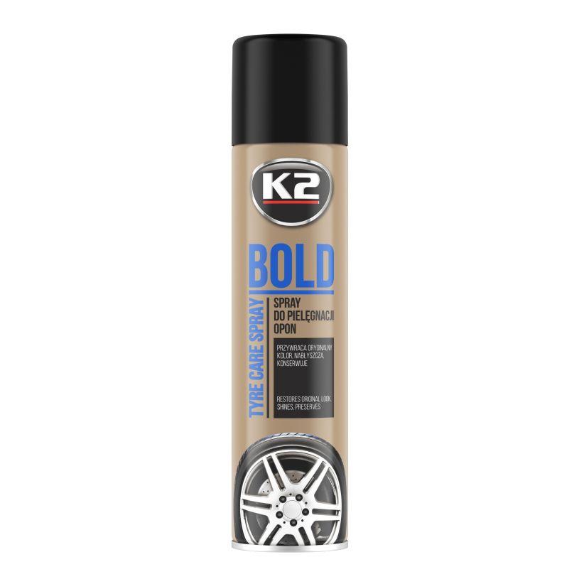 Засіб для наведення блиску та консервації шин K2 Bold Spray в аерозолі 600мл