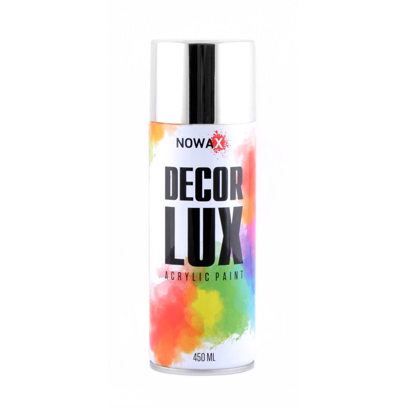 Фарба акрилова хром в аерозолі Nowax Bright Chrome 450 мл