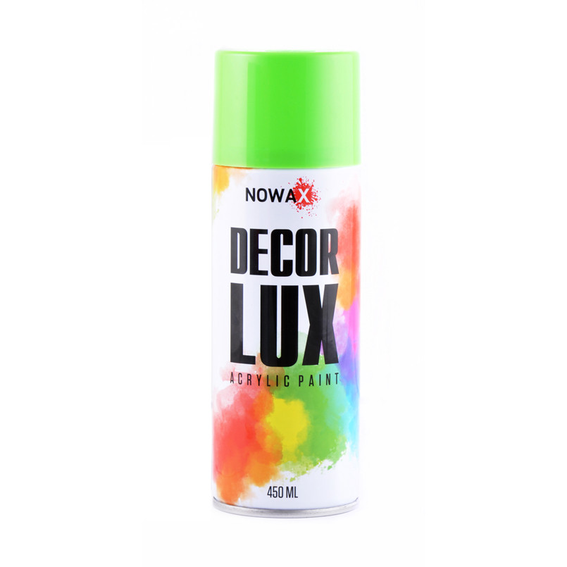 Фарба флуоресцентна в аерозолі Nowax Decor Lux зелена 450 мл