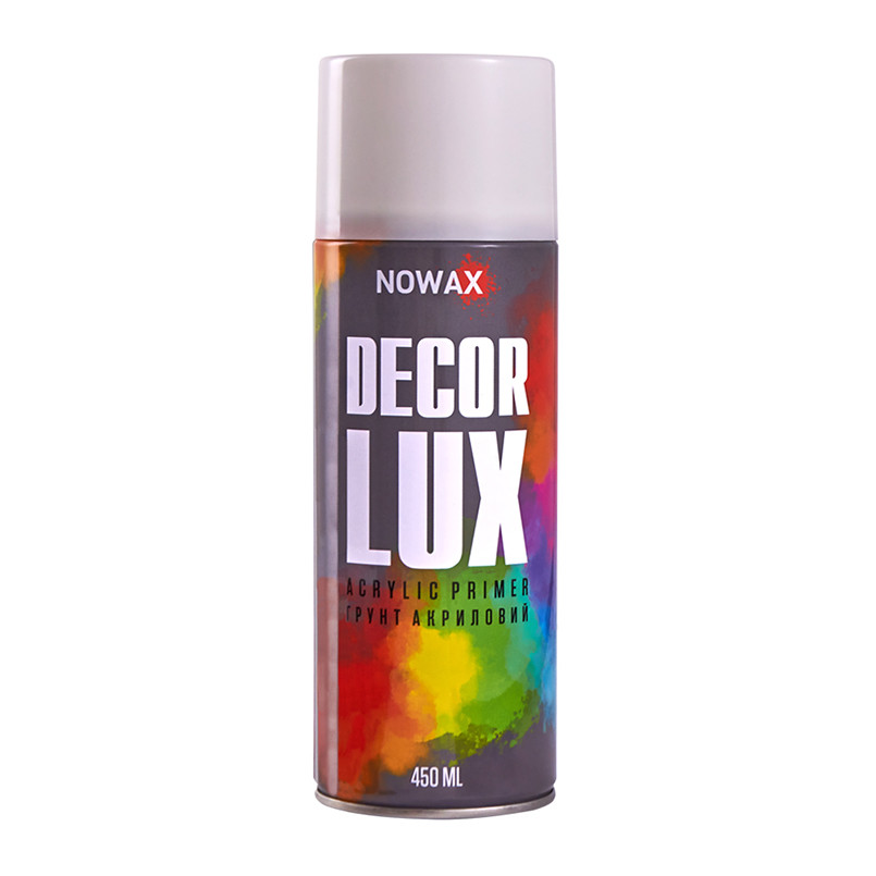 Грунт акриловий в аерозолі Nowax RAL 9010 білий 450мл