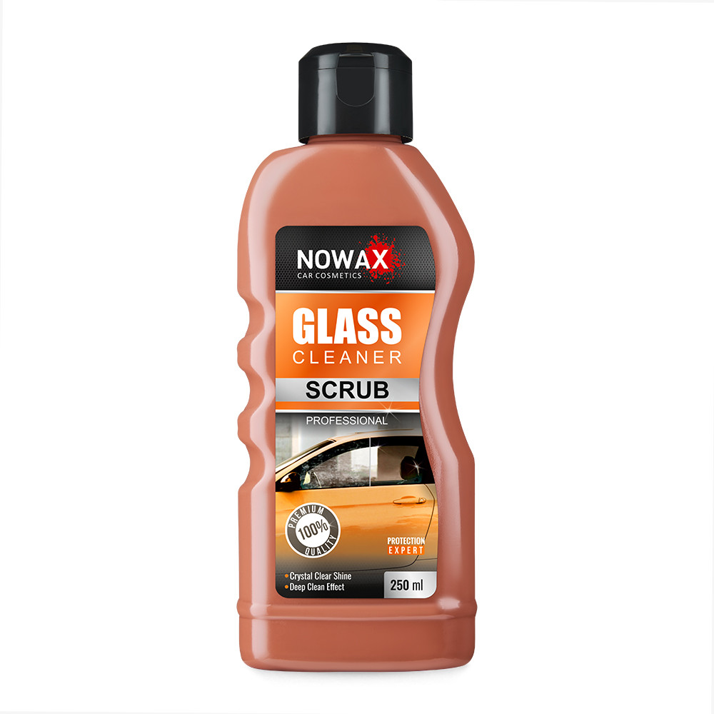 Абразивний очисник Nowax Glass Cleaner Scrub для скляних поверхонь від водного каменя 250мл (NX25249)