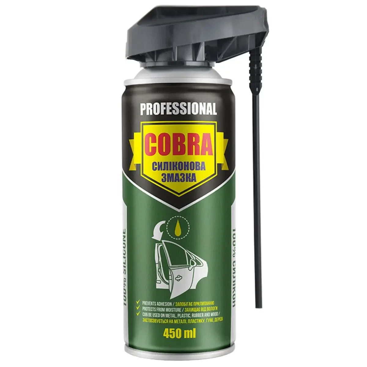 Силіконова змазка NOWAX  PROFESSIONAL COBRA 450мл  (аер.) NX 45700